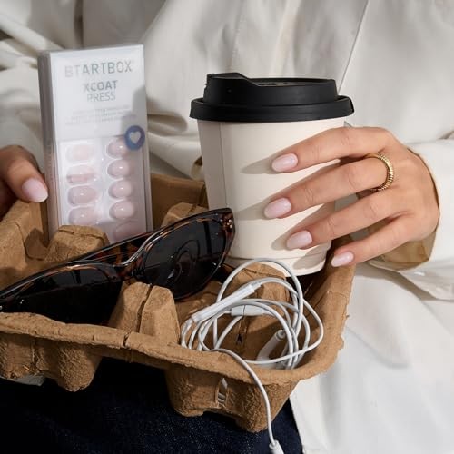 Press On Nails Almond – Power Calm, Lamp-Curable 4-Week Wear A1-Power Calm