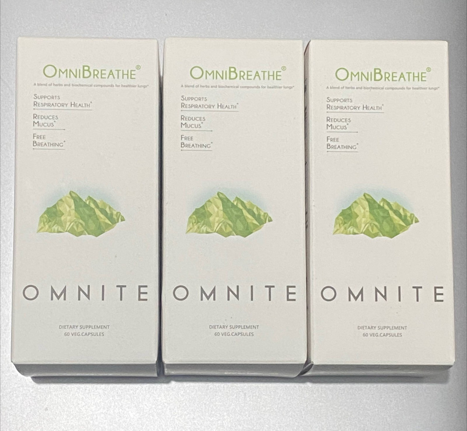 Omnite OMNIBREATHE Respiratory Wellness Lung Supplement-180 Capsules EXP:09-2026