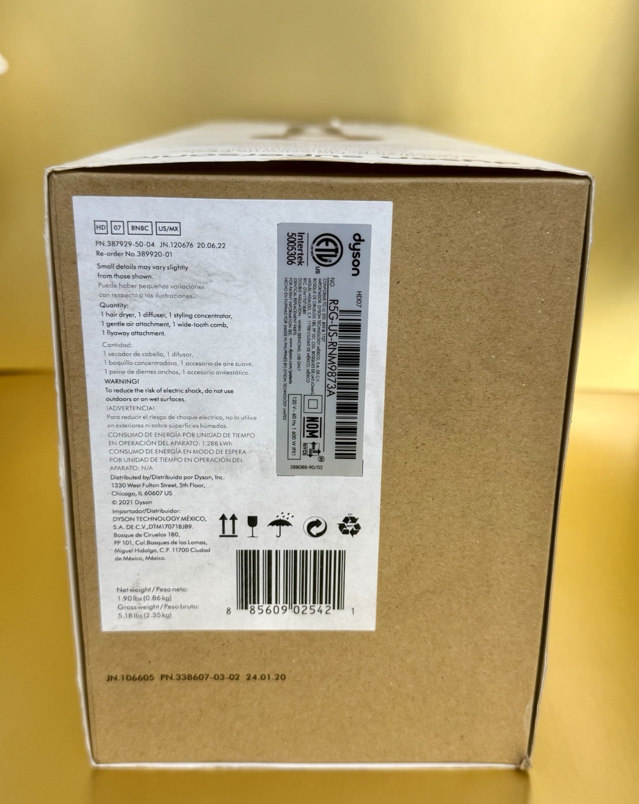 Dyson Supersonic Hair Dryer Nickel/Copper