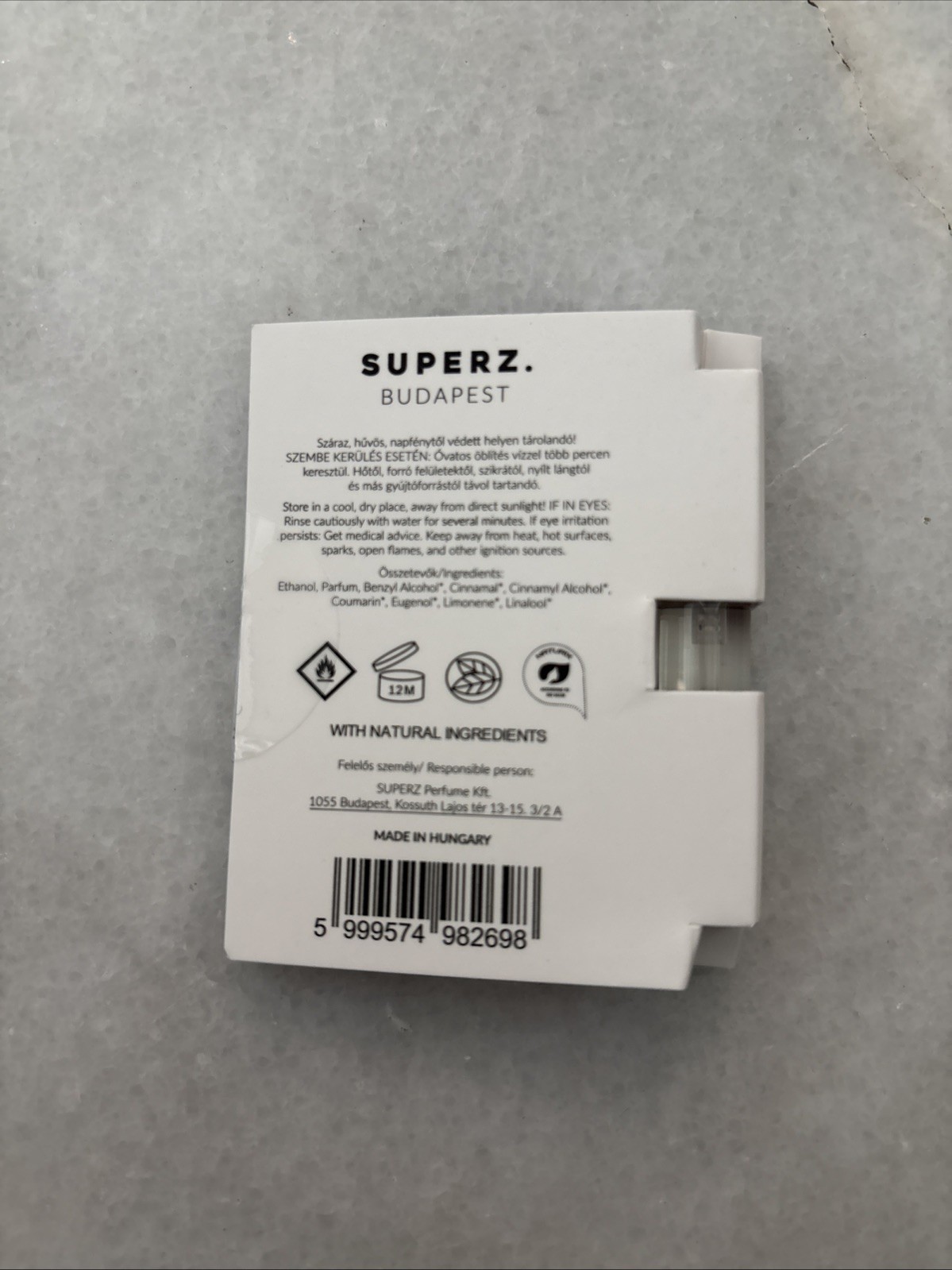 Superz Budapest 5 SAMPLES Extrait De Parfum 1.5 ML 0.050 FL OZ