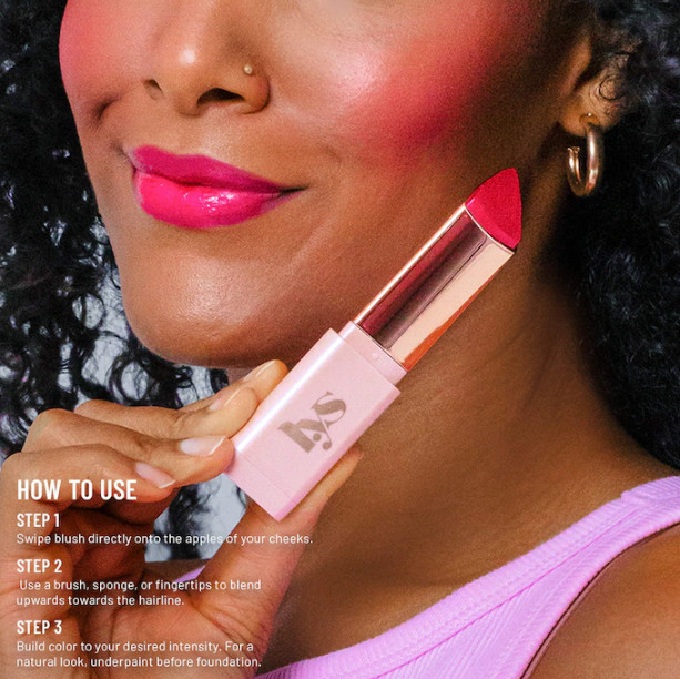 Authentic LYS Beauty Higher Standard Cream Glow Blush Sticks,0.21oz,7 colors