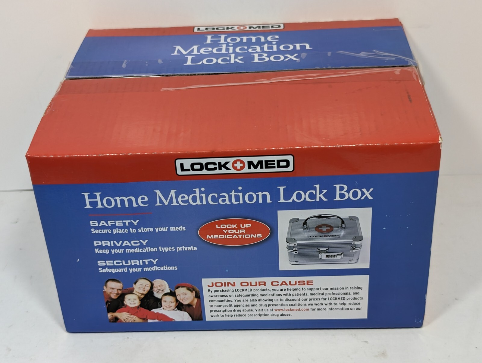 Brand New Lock Med Home Medication Lock Box – 8″ x 6″ x 4″ Medicine Case / Safe