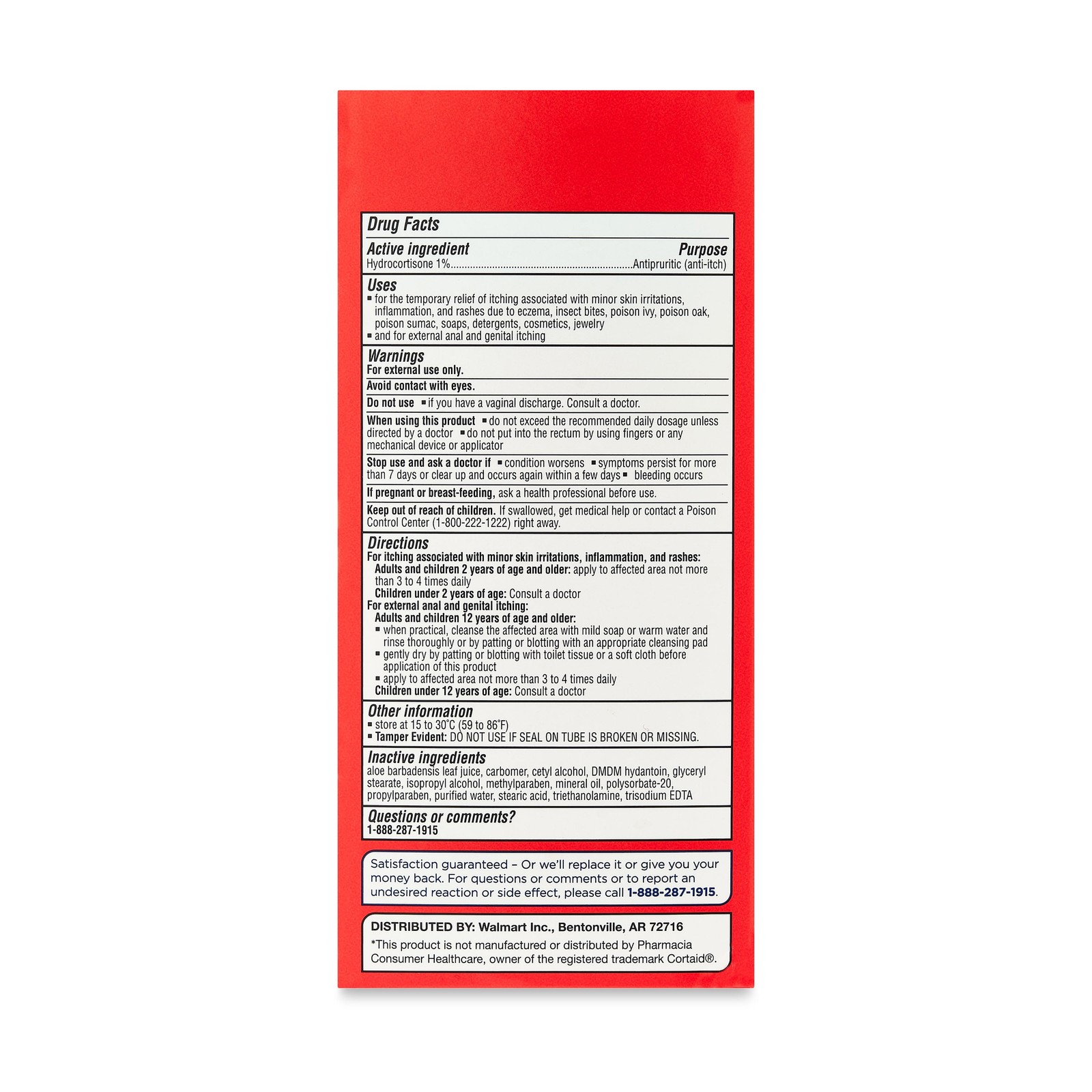 Max Strength Hydrocortisone Anti-Itch Cream 2 Pack 4 Oz