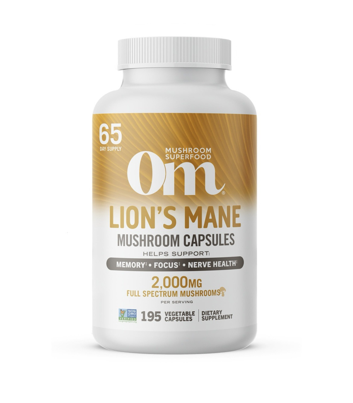Mushroom Superfood Om Mushroom Superfood Lion’s Mane Capsules, 195 ct.
