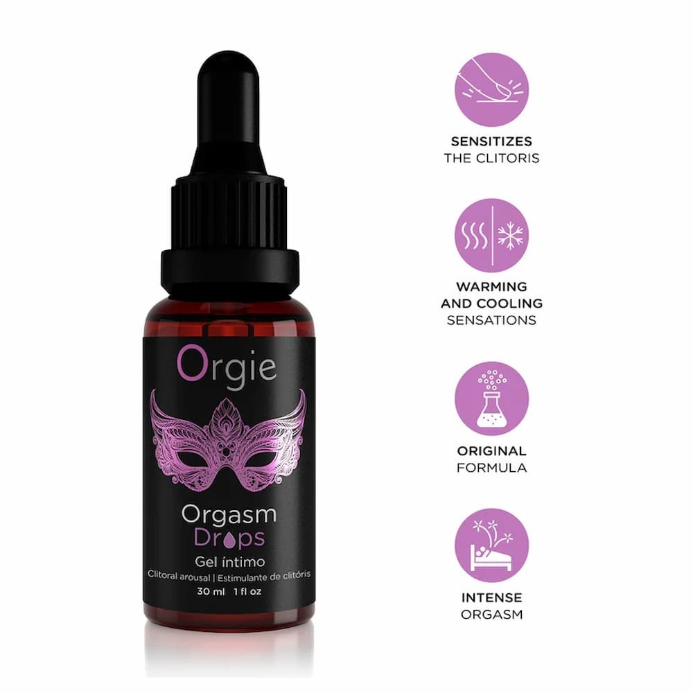 Orgy Org*sm Drops🍯KISSABLE Edible Warming Sensation Tingle Flavored Lubricant