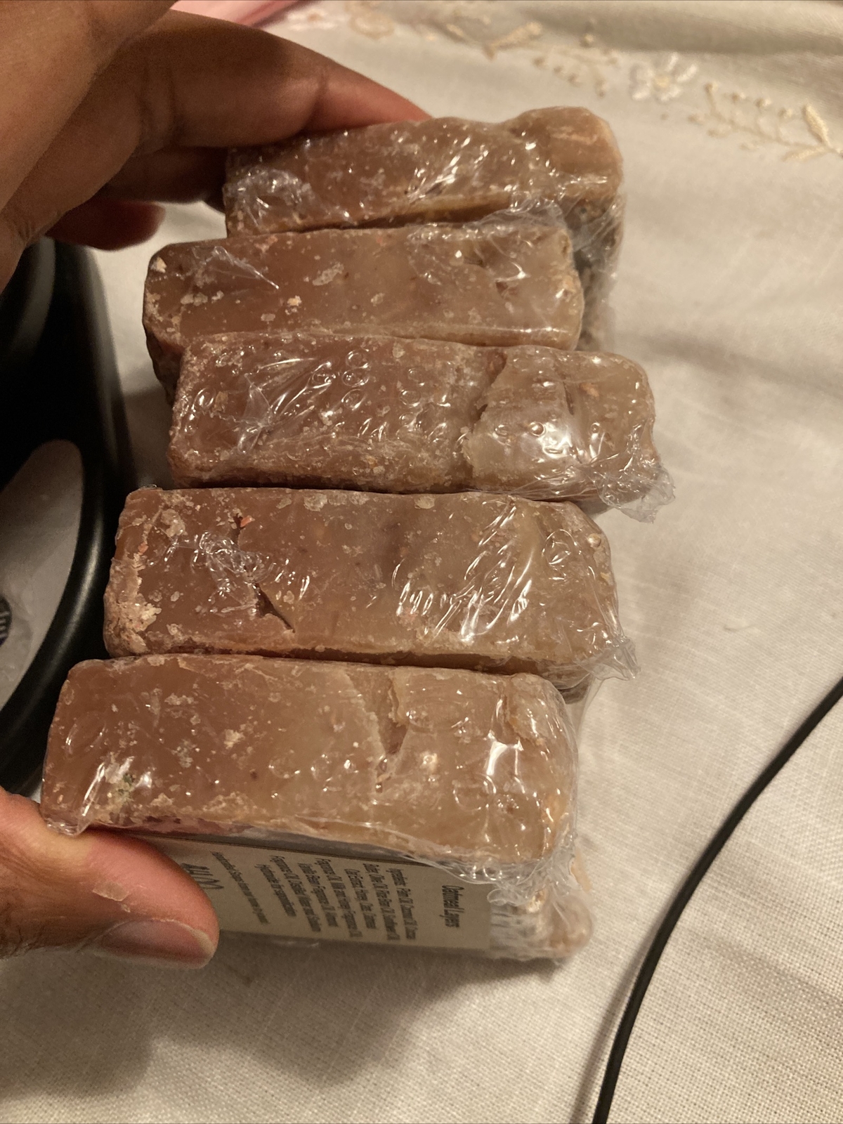 Oatmeal layers Handmade Bath Bar Soaps Sealed New Scented Free Fast ship