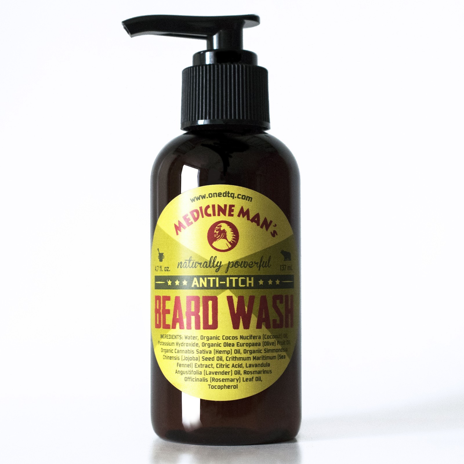 Medicine Man’s Anti-Itch Beard Wash – 100% Natural & Organic Beard Growth