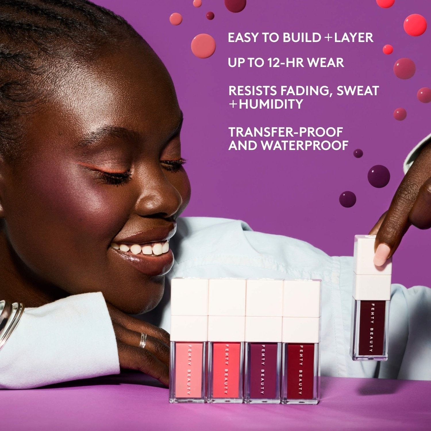 Fenty Beauty by Rihanna Shake N’ Play Liquid Blush, 5 SHADES, 0.3 oz