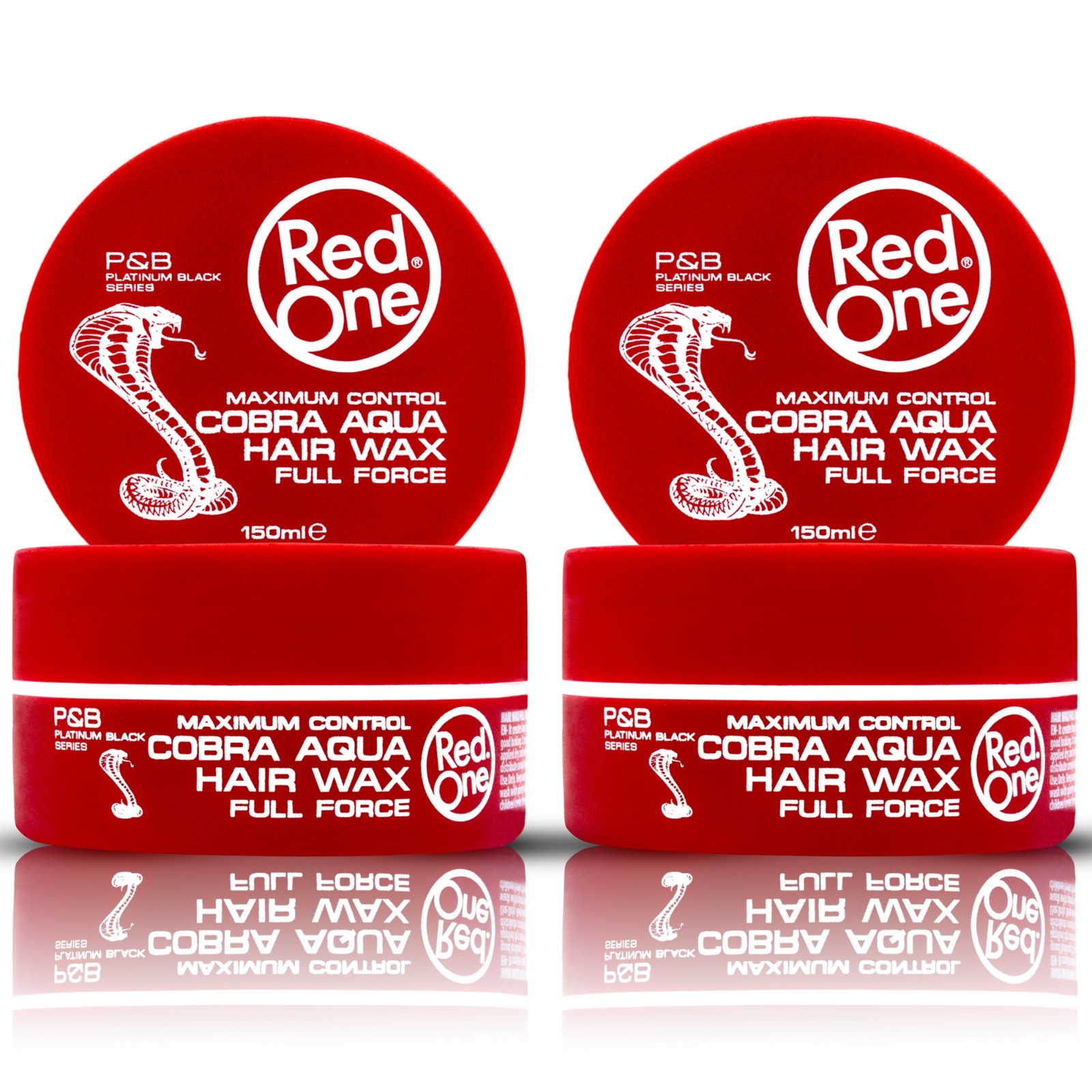2X RedOne Cobra Aqua Hair Gel Wax 150ml (5.07 fl oz) | Edge Control & Braid Gel