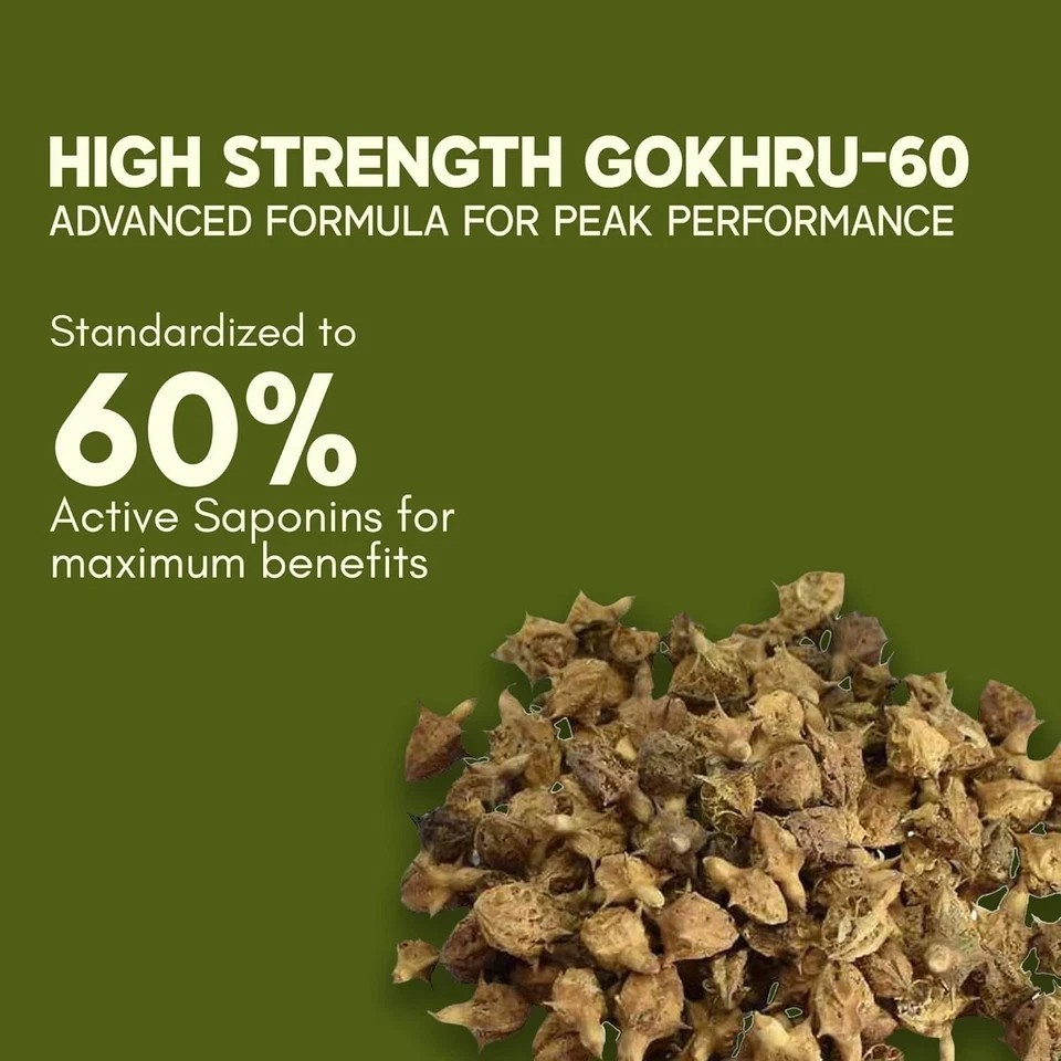 Gokshura -Puncture Vine ( Tribulus terrestris ) 1000mg tablets – 60 Tablet