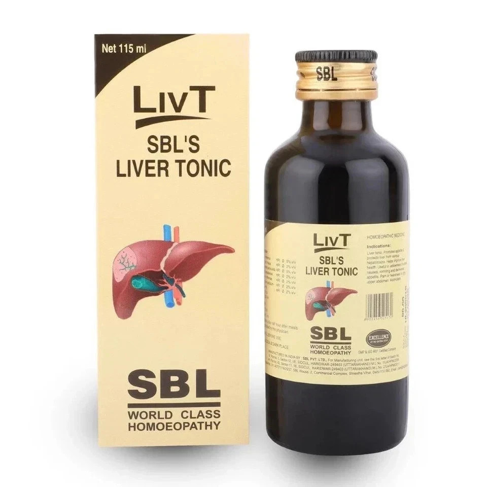 SBL Liv-T Syrup 115ml x 5 | Liver & Digestion Support | Free Ship | 5 Yr Exp