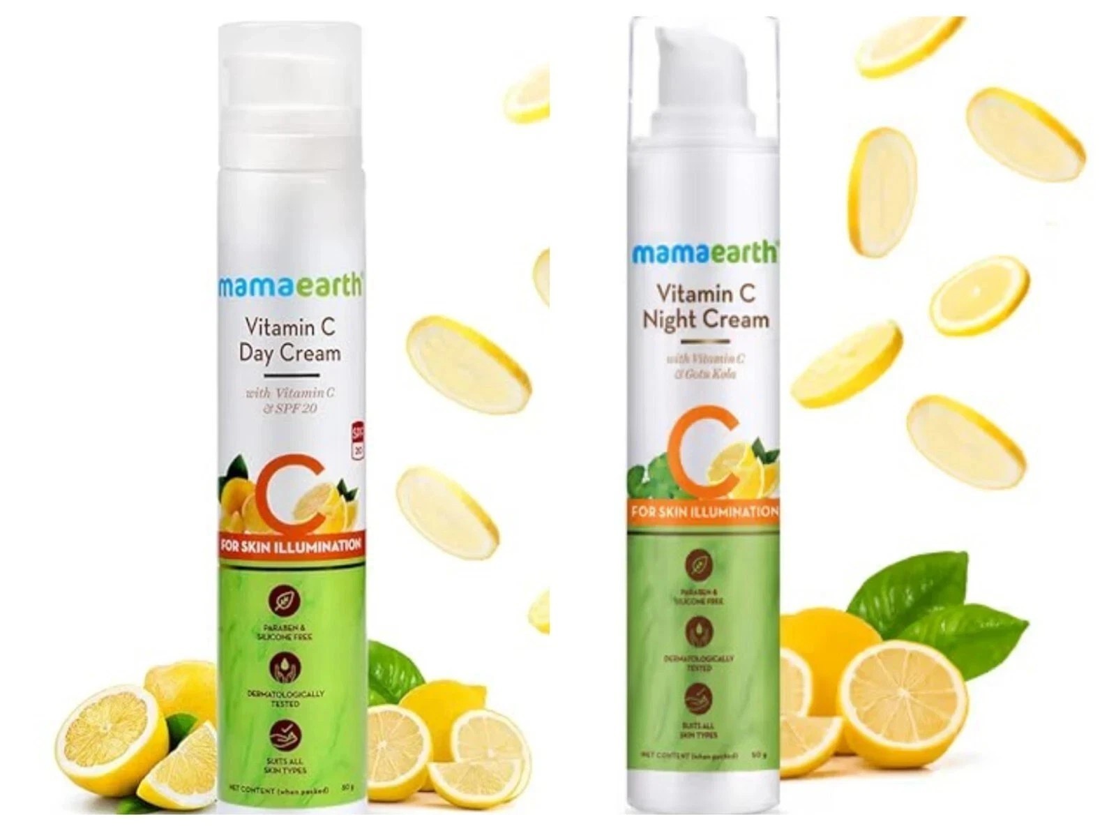 Mamaearth Combo of Vitamin C Day & Night Cream 50gm Each