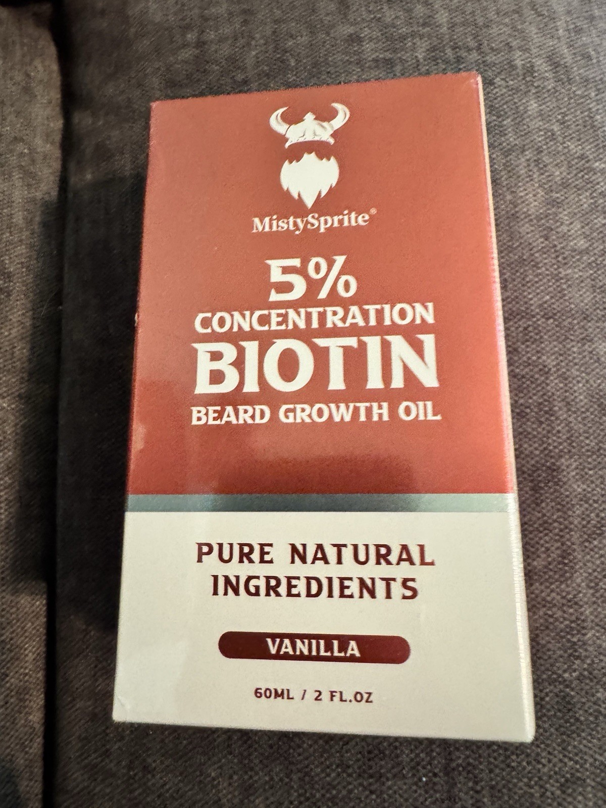 MistySprite 5% Biotin Beard Growth Oil Vanilla