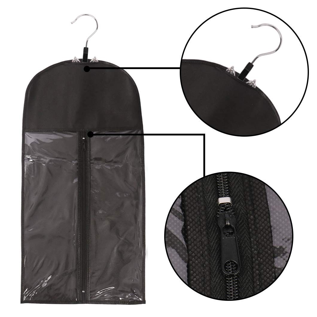 2 Pack Hair Extension Storage Bag Hair Extension Hanger Strong Holder Dust-Proof