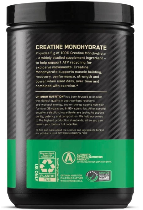 Micronized Creatine Monohydrate Powder, Unflavored, 120 Servings, 600 Grams (Pac
