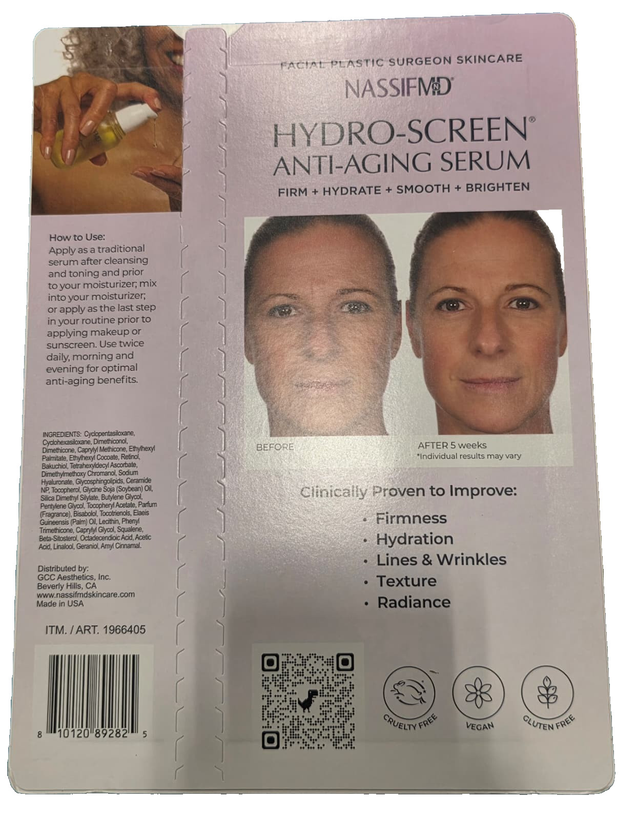 NassifMD Hydro-Screen Anti-Aging Serum 2 Bottles – 2 Oz And 1.0 Oz