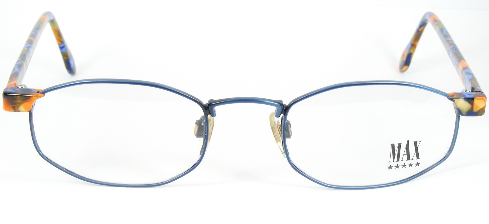 Vintage MAX AUSTRIA 17006 967 BLUE MULTICOLOR UNIQUE EYEGLASSES 50-21-142mm