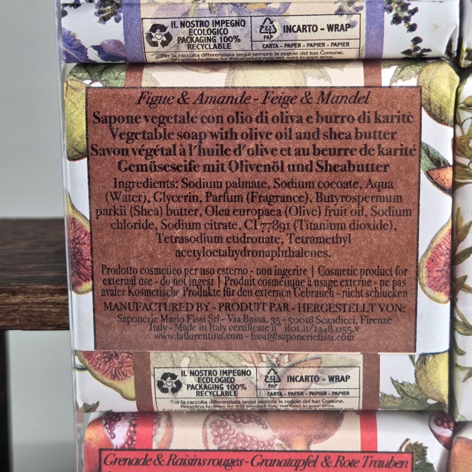 La Florentina Soap Set Unisex 6pk 106g Bars Olive Oil Shea Butter Made In Italy