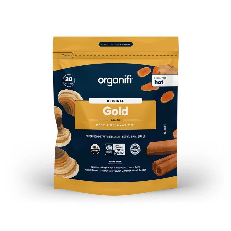 Organifi GOLD Superfood Supplement Rest & relaxation exp 11/2027