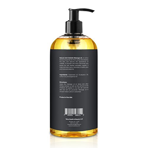 Anti Cellulite Massage Oil, Tones Skin & Helps Breaks Down Fat Tissue