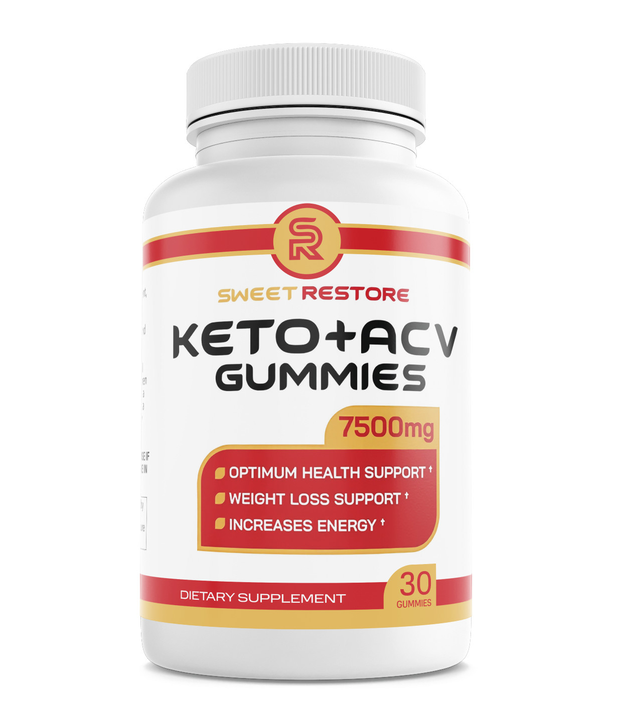 Sweet Restore Keto ACV Gummies Dietary Supplement 30 Gummies