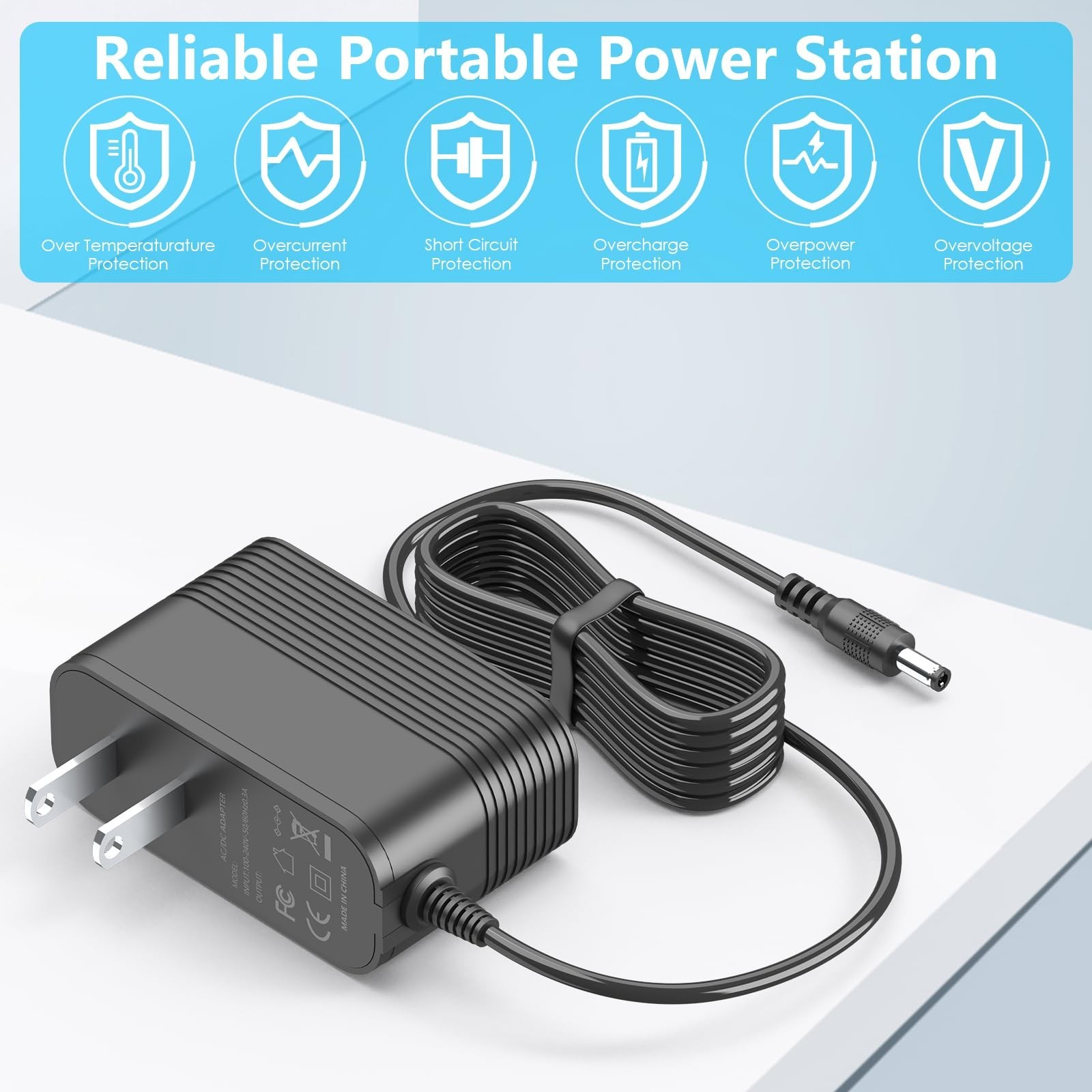 27V Power Adapter Charger for Massage Gun – Deep Tissue Cordless Compatible with