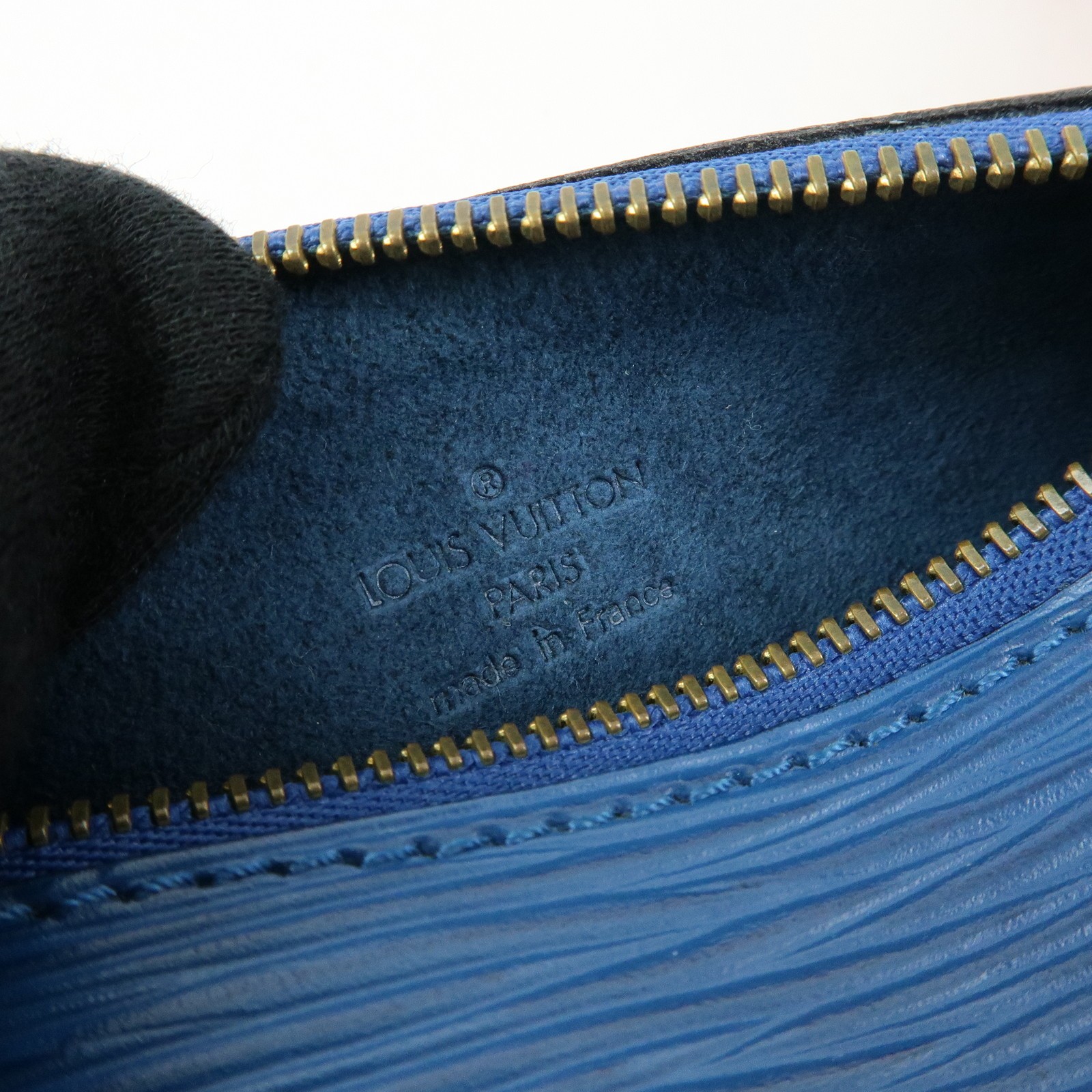 Louis Vuitton Epi Set of 2 Leather Soufflot Pouch Red Blue Authentic Used F/S