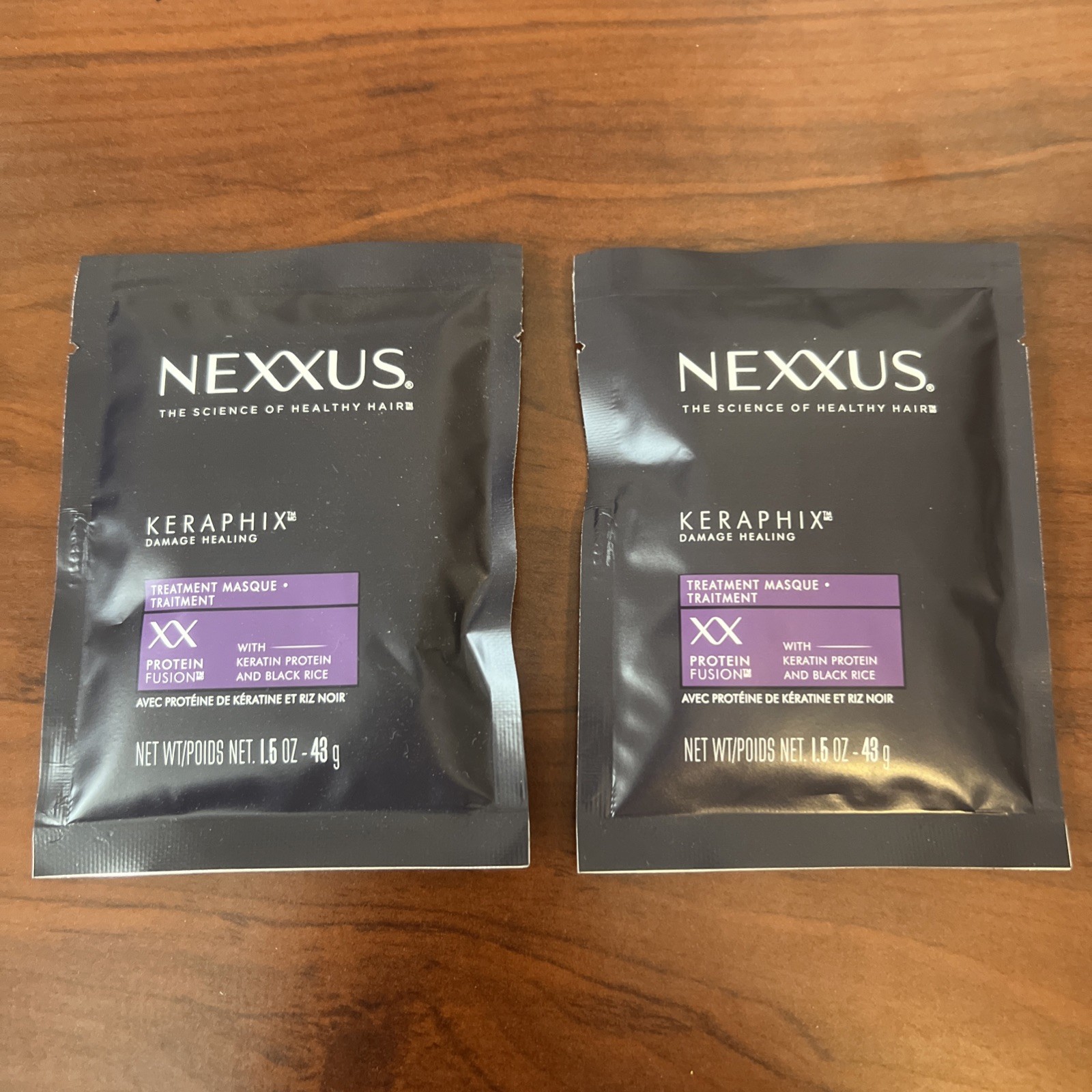 Lot Of 2 Nexxus KERAPHIX Damage Healing Hair Masque Treatment 1.5 oz Each