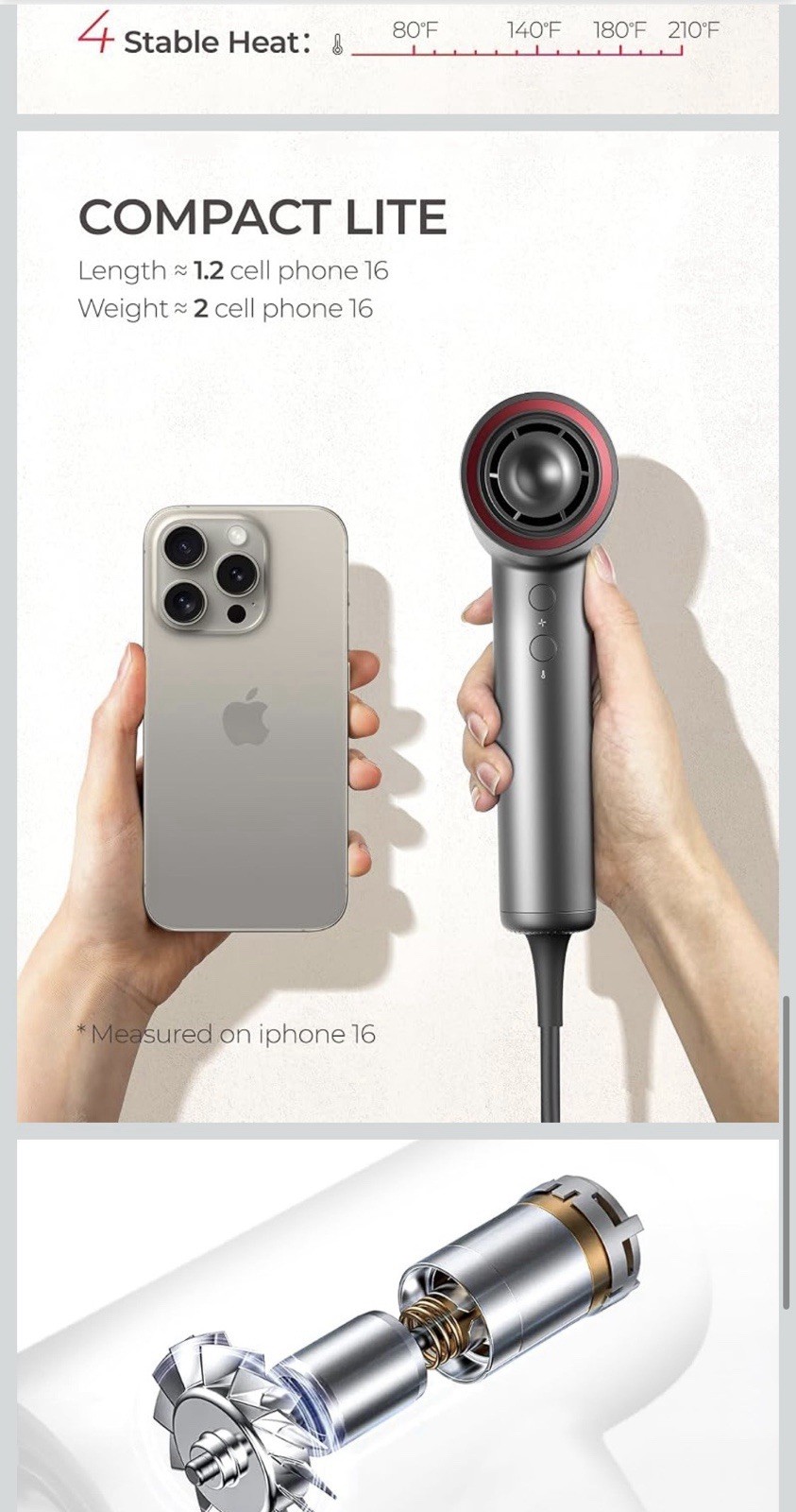 TYMO Airhype High speed Hair Dryer LITE