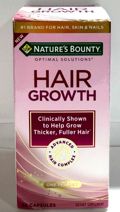 Nature’s Bounty Hair Growth Supplement Biotin Exp 12/2026
