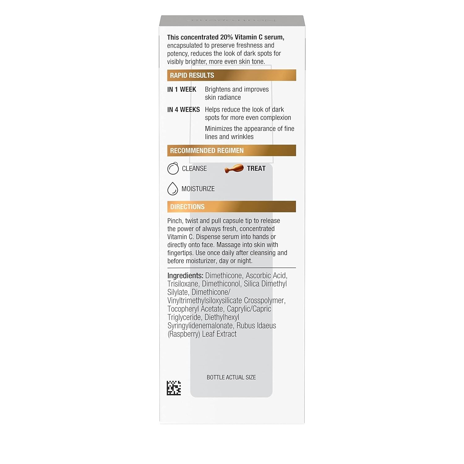 Neutrogena Rapid Tone Repair 20% Vitamin C Serum Capsules 30 Ct Brighten Skin