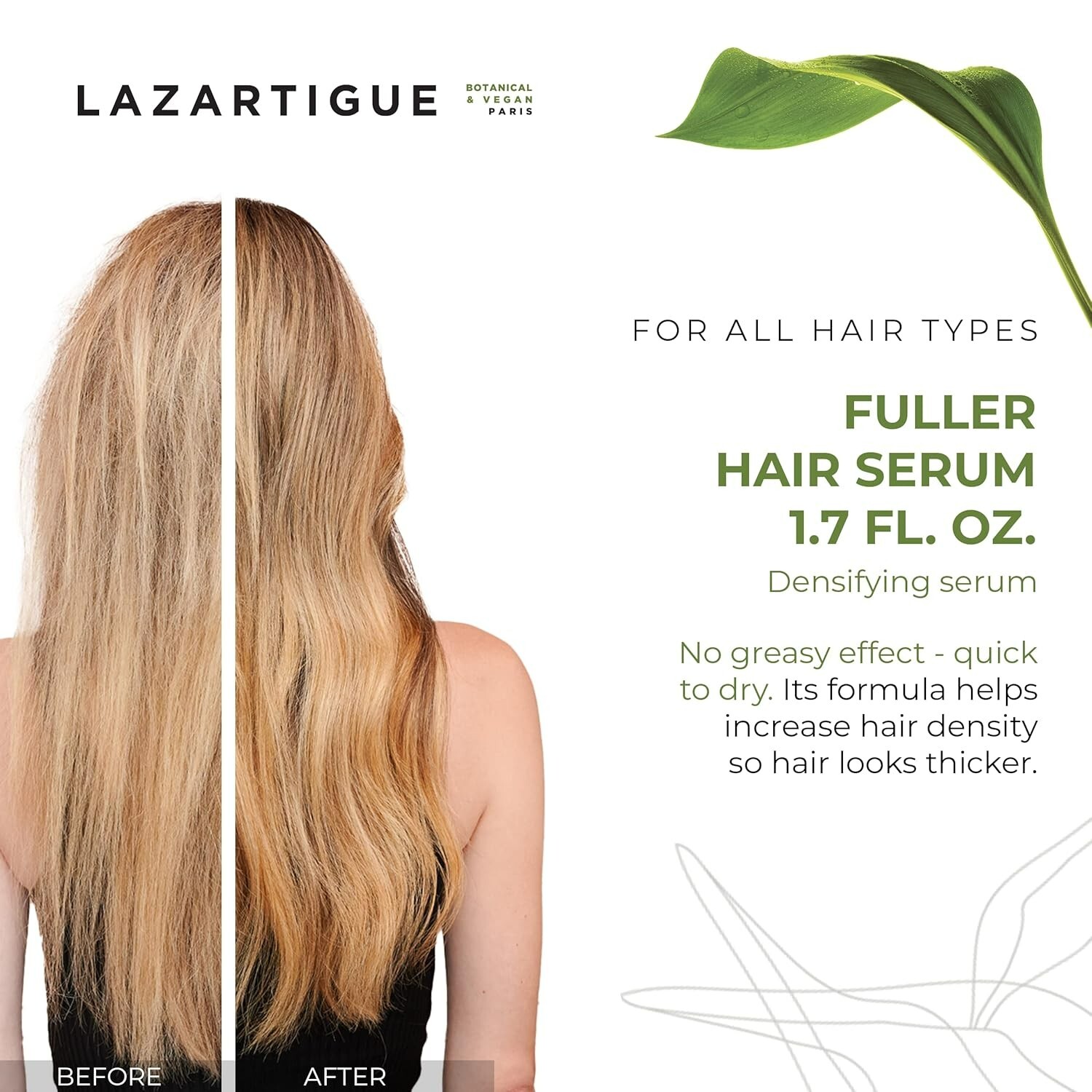 Lazartigue Fuller Hair Serum – 1.7 fl oz (50 ml)