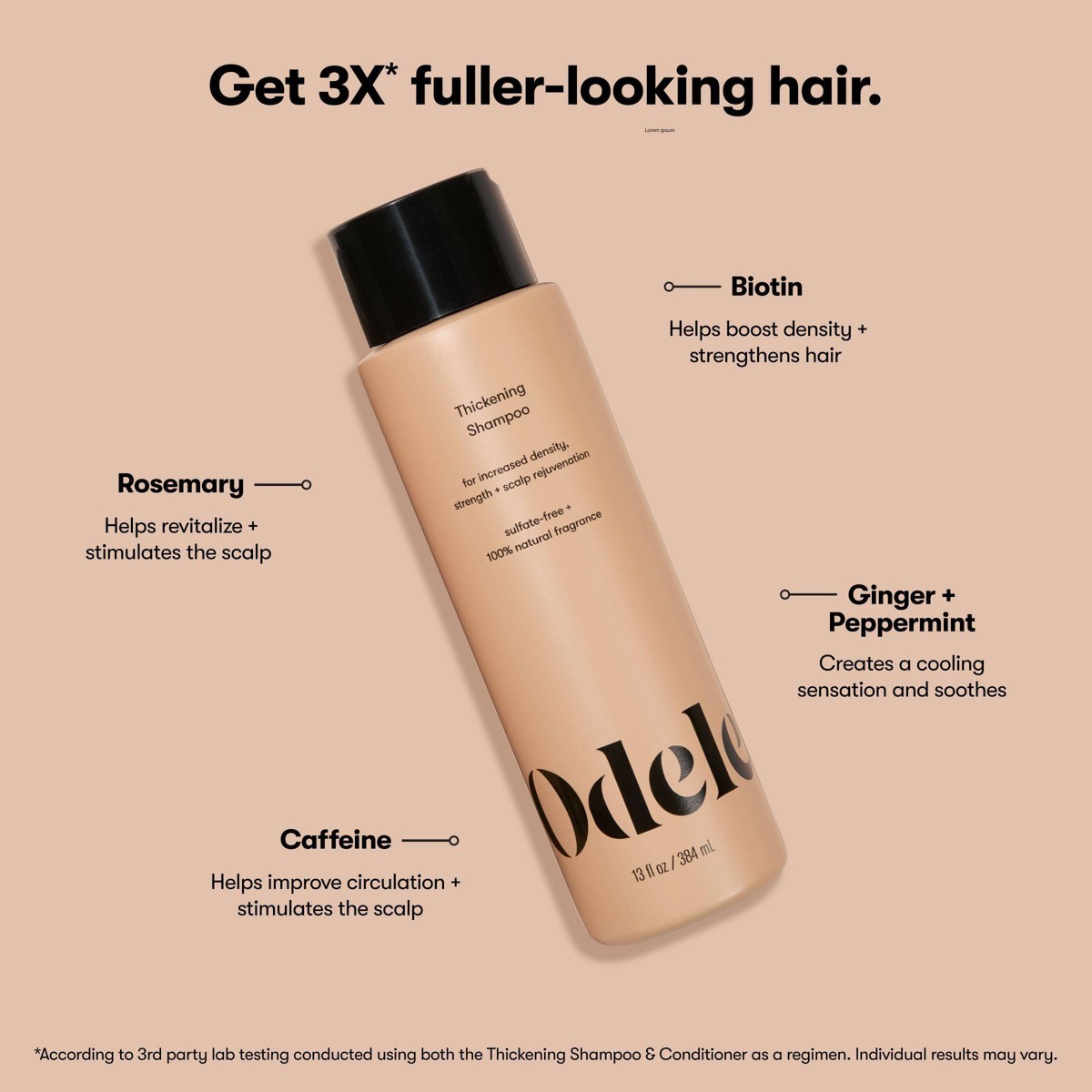 Odele Thickening Shampoo for Strength + Density Support – 13 fl oz