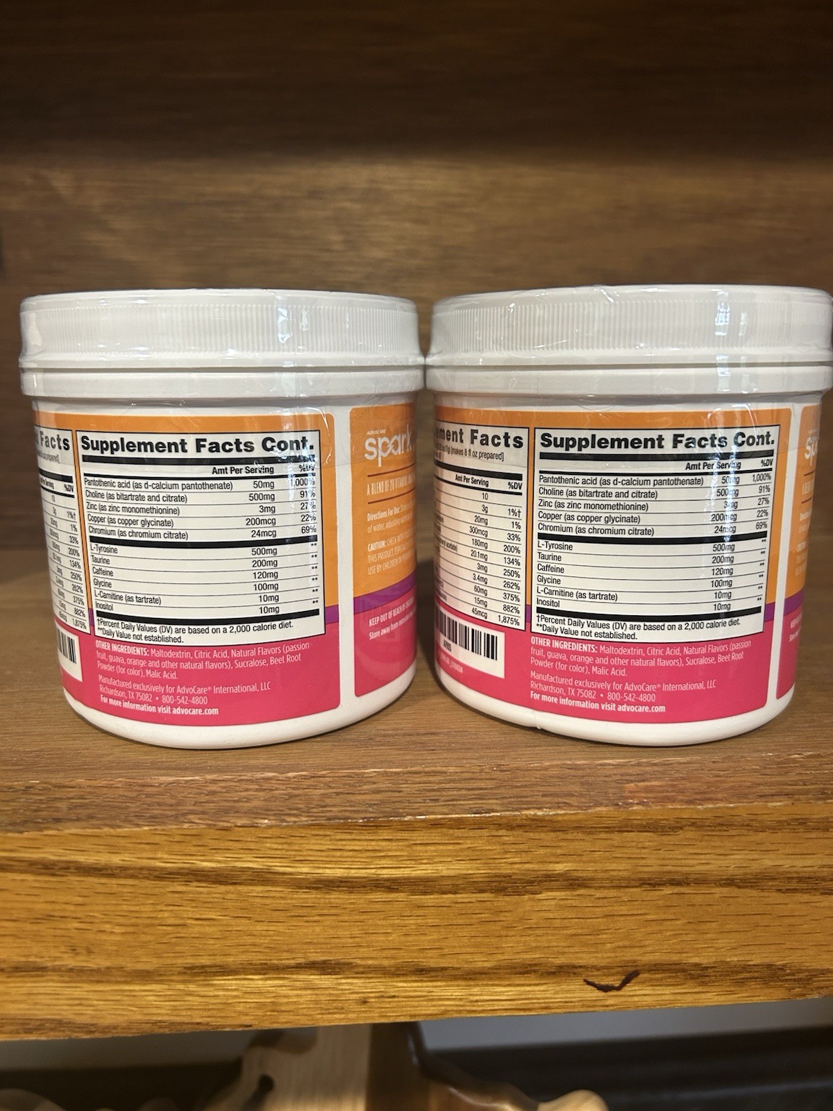 AdvoCare Spark Energy Drink Mix Passion Orange Guava (2) Pack
