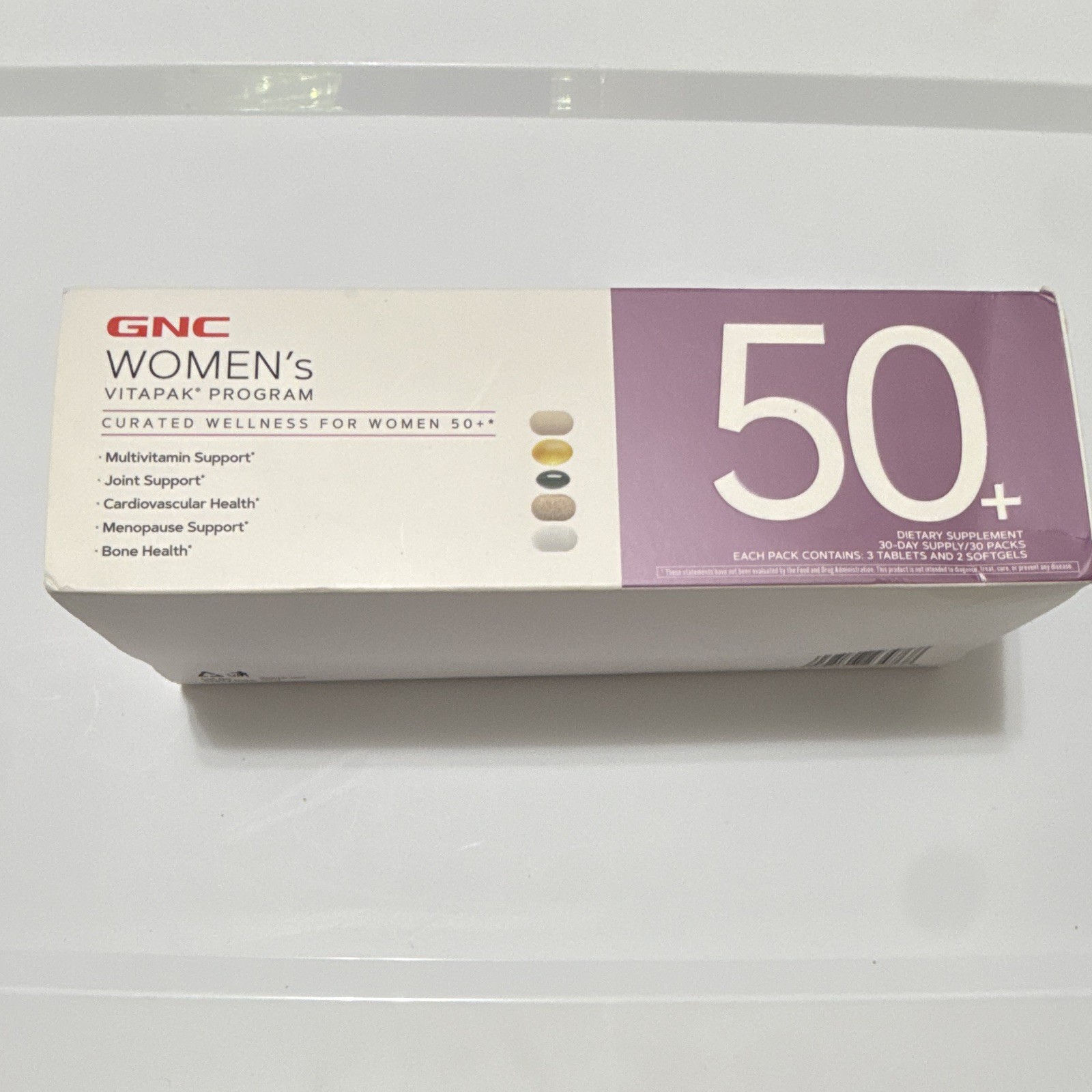 GNC Women’s VitaPak Program 50+ 30 Day Supply Multivitamin New Sealed