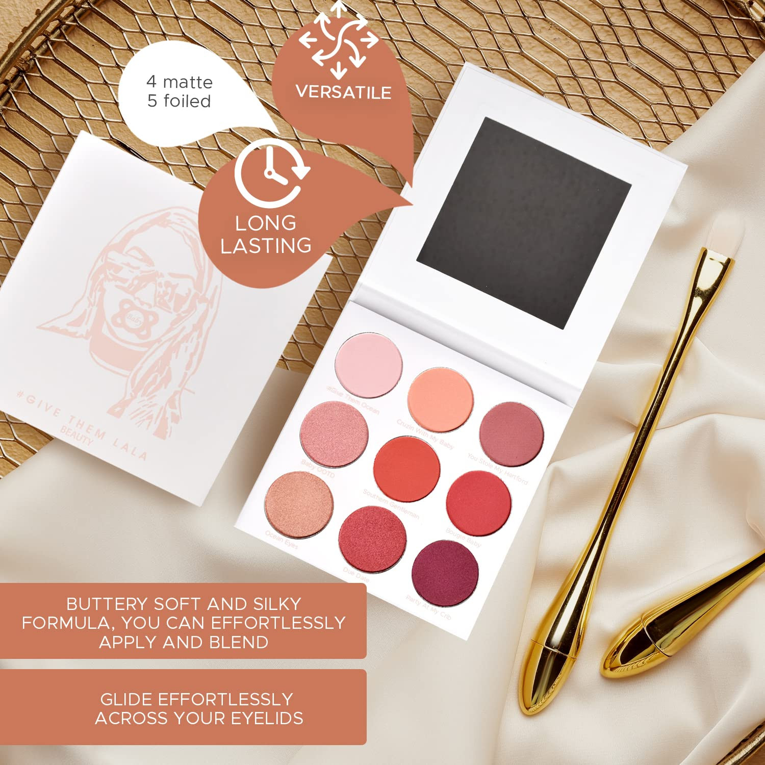 Beauty Eyeshadow Palette | Highly Pigmented Long Lasting Blendable Natural Eye S