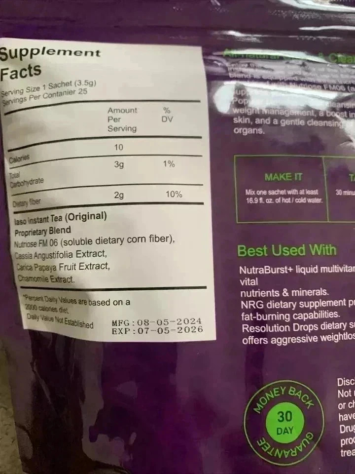 TLC Total Life Changes IASO Herbal Tea Month/Year – 25. PACK OF 2