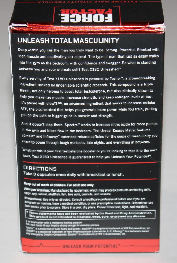 Test X180 Unleashed – Boost Test & Maximize Muscle & Strength 90 Caps Exp 01/26