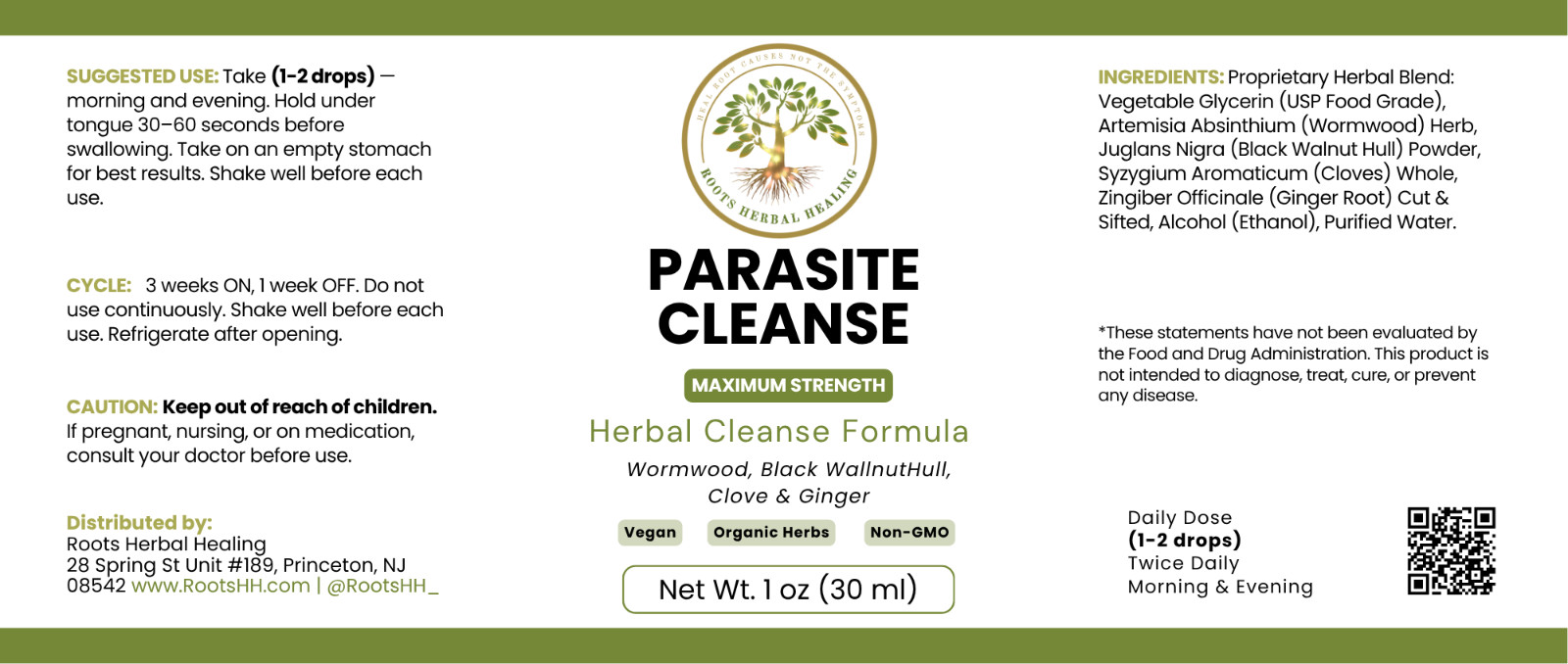 Parasite Cleanse + Zeolite Binder | Maximum Strength Herbal Detox | 2 FOR PRICE