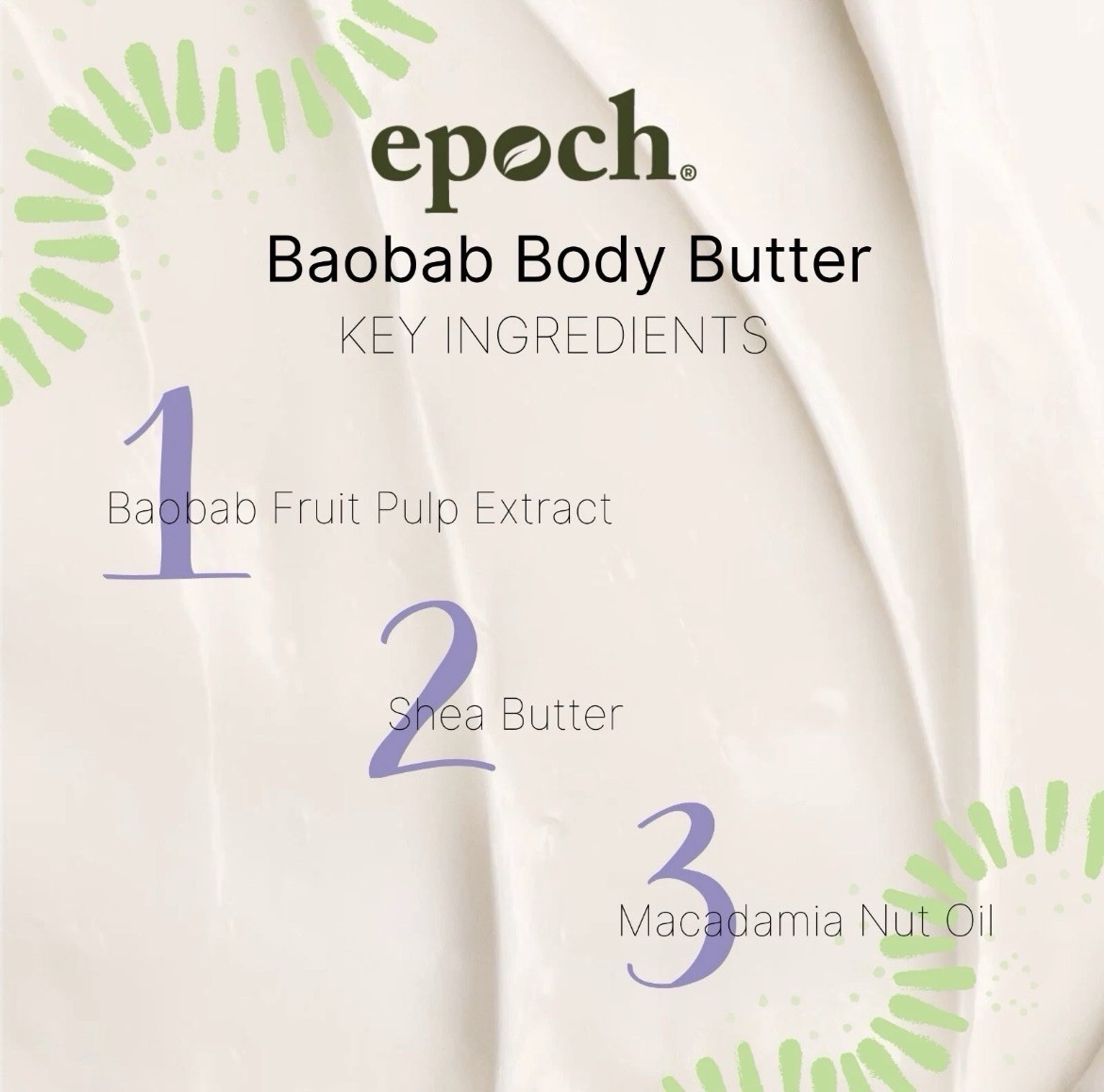 2 Tubes- Nu Skin NuSkin Epoch Baobab Body Butter NEW Exp 06/2028 [NEW LID]