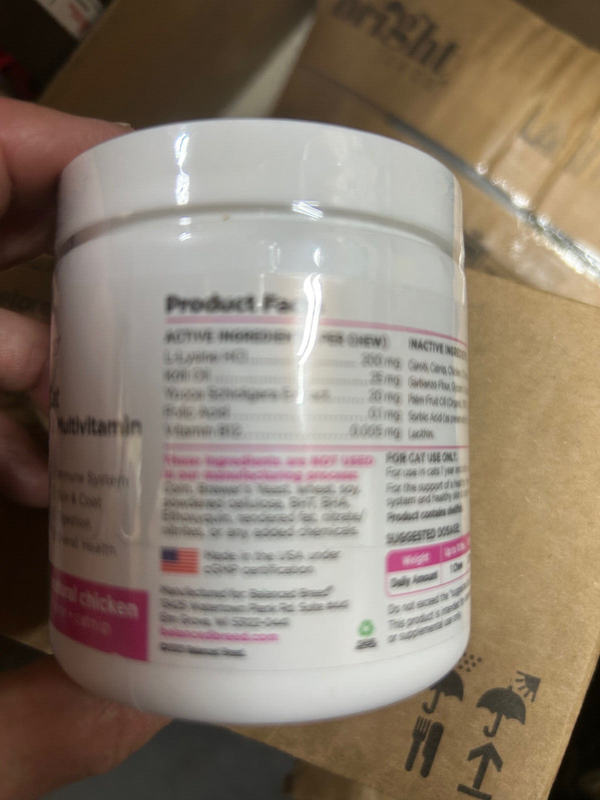 Balanced Breed All in One 1 Cat Multivitamin 60’s Immune Skin Coat BB 4/2025
