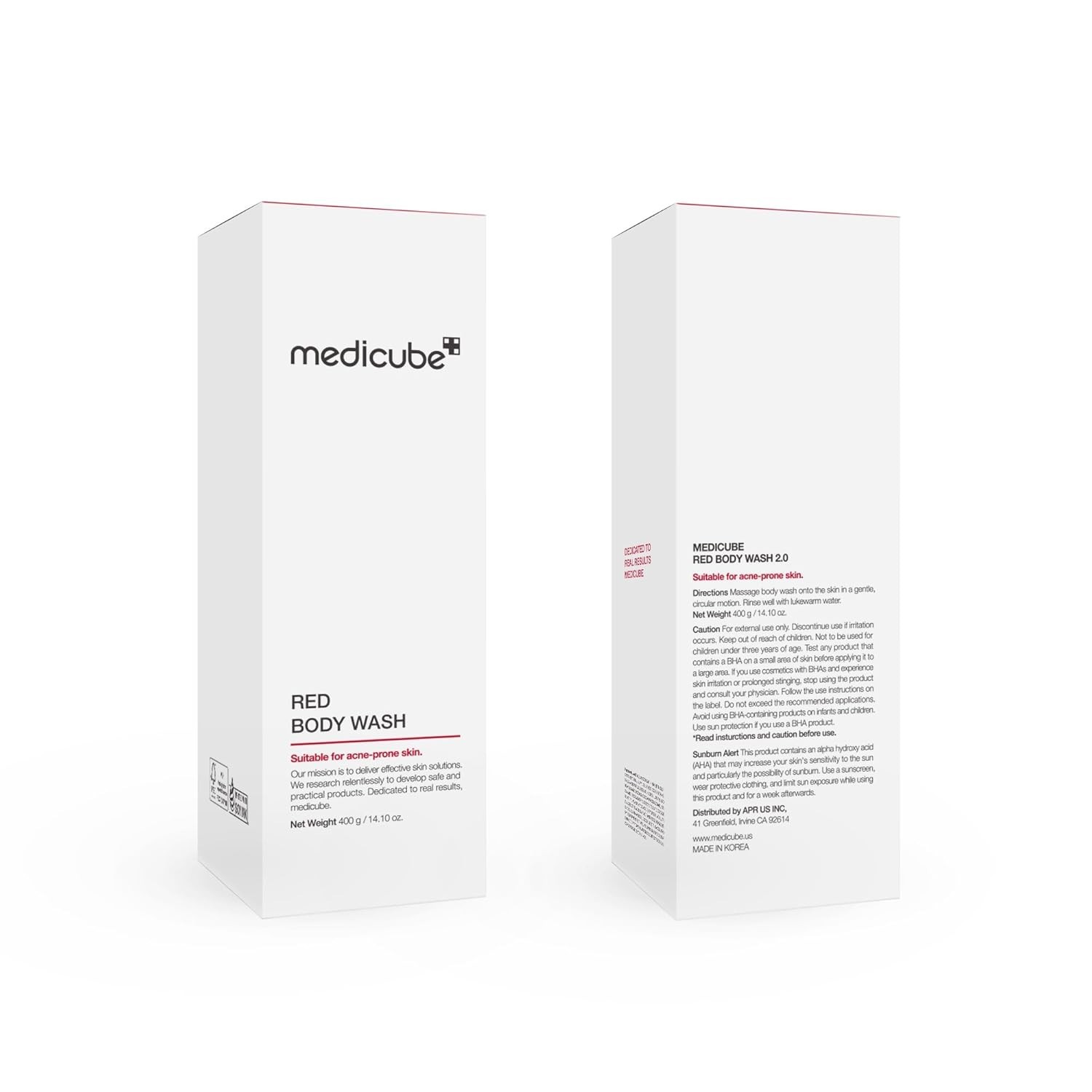 MEDICUBE RED ACNE BODY WASH 400 G / 14.10 fl oz