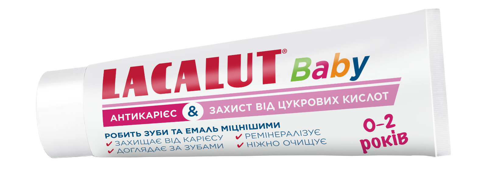 LACALUT Baby Toothpaste 0-2 Years Anti-Cavity Sugar Acid Protection Fluoride