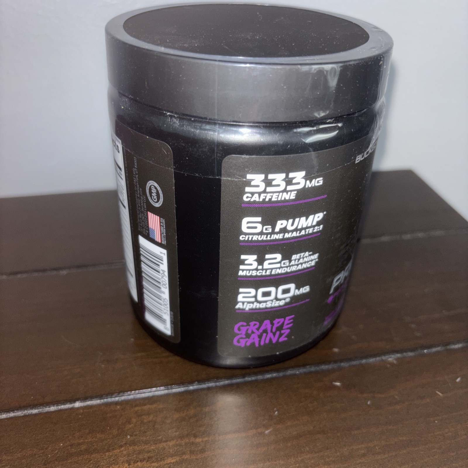 BUCKED UP PRE-WORKOUT GRAPE 🍇 GAINZ 11.2 OZ 30 SERVINGS 05/27 Sealed