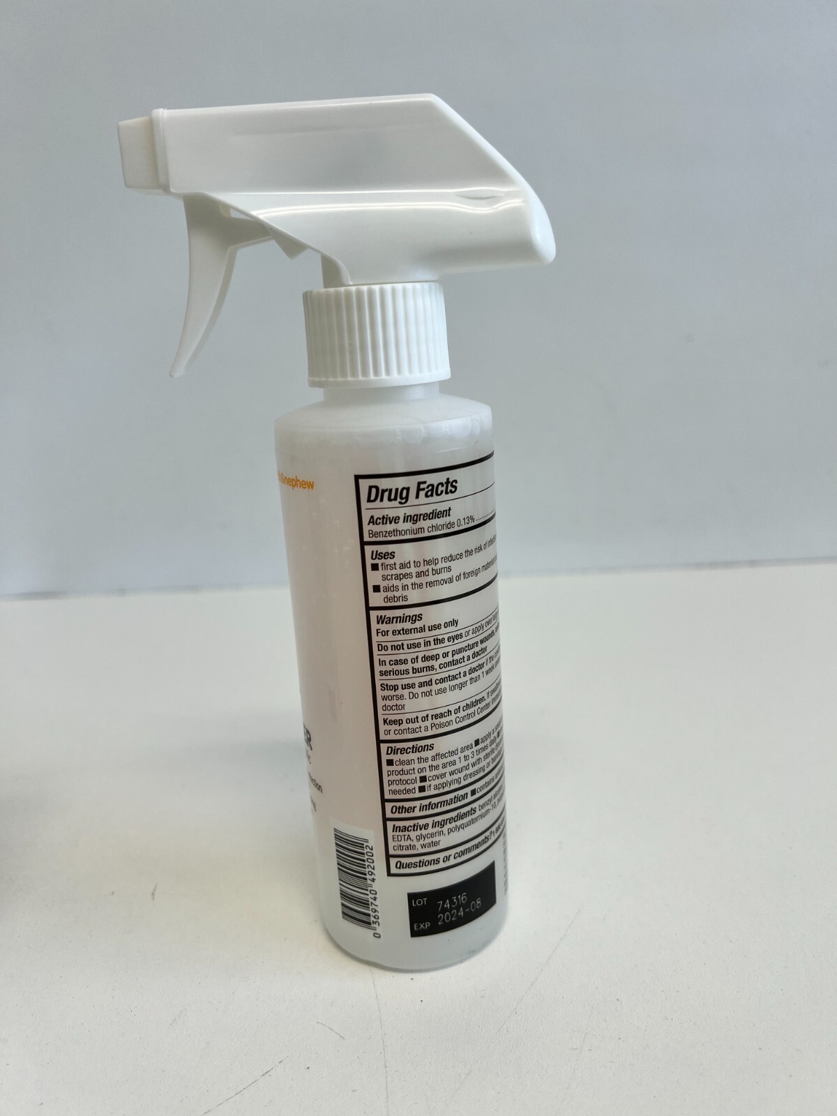 Shelf5: 4 Bottles – Dermal Wound Skin/Wound Cleanser 8 fl oz Spray Exp. 08-2024