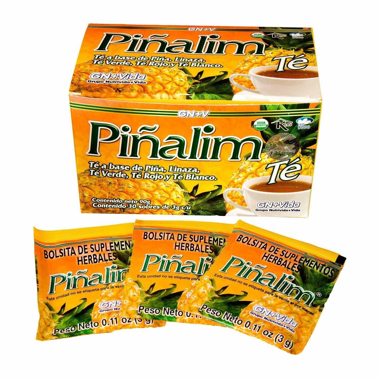 3 Pack Te Pinalim GN+Vida Tea Piñalim Pineapple Diet 90 Days