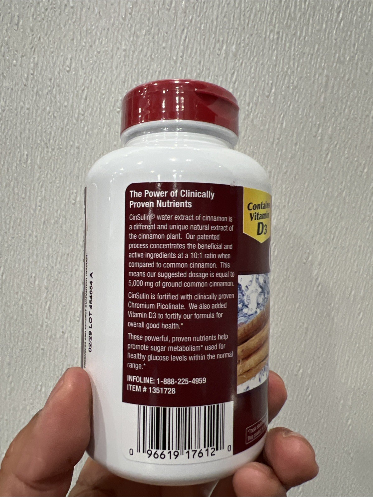 TruNature Advanced Strength Cinsulin Cranberry Flavor – 200 Vegetarian Capsules