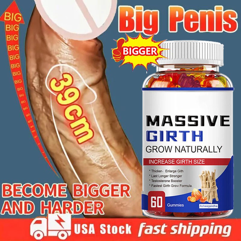Male Enhancement Gummies Booster & Thicker Last Longer Stronger Bigger 60 Gummy
