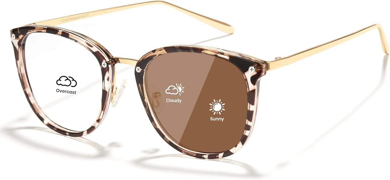 Stylish Anti-Migraine Glasses with Smart Lenses for Indoor and Outdoor Use