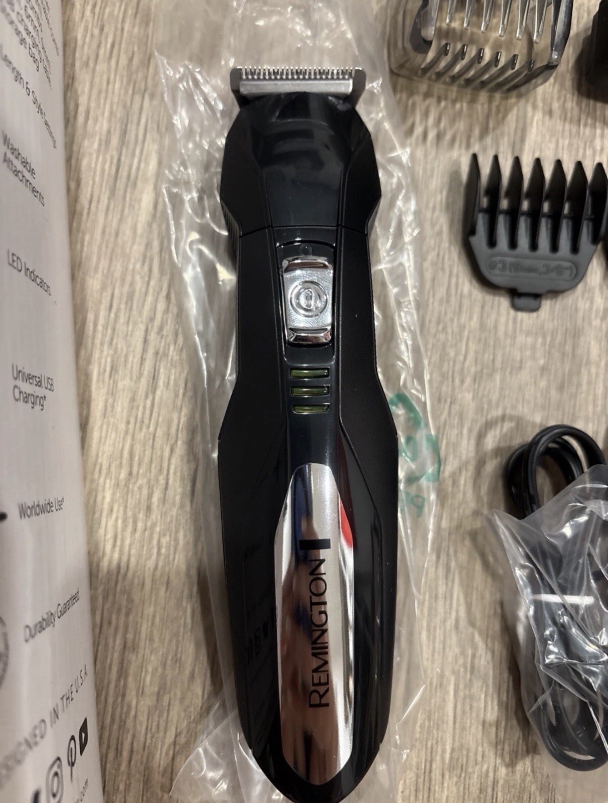 Remington 10 Piece All-In-One Groomer Beard Trimmer Kit USB Open Box